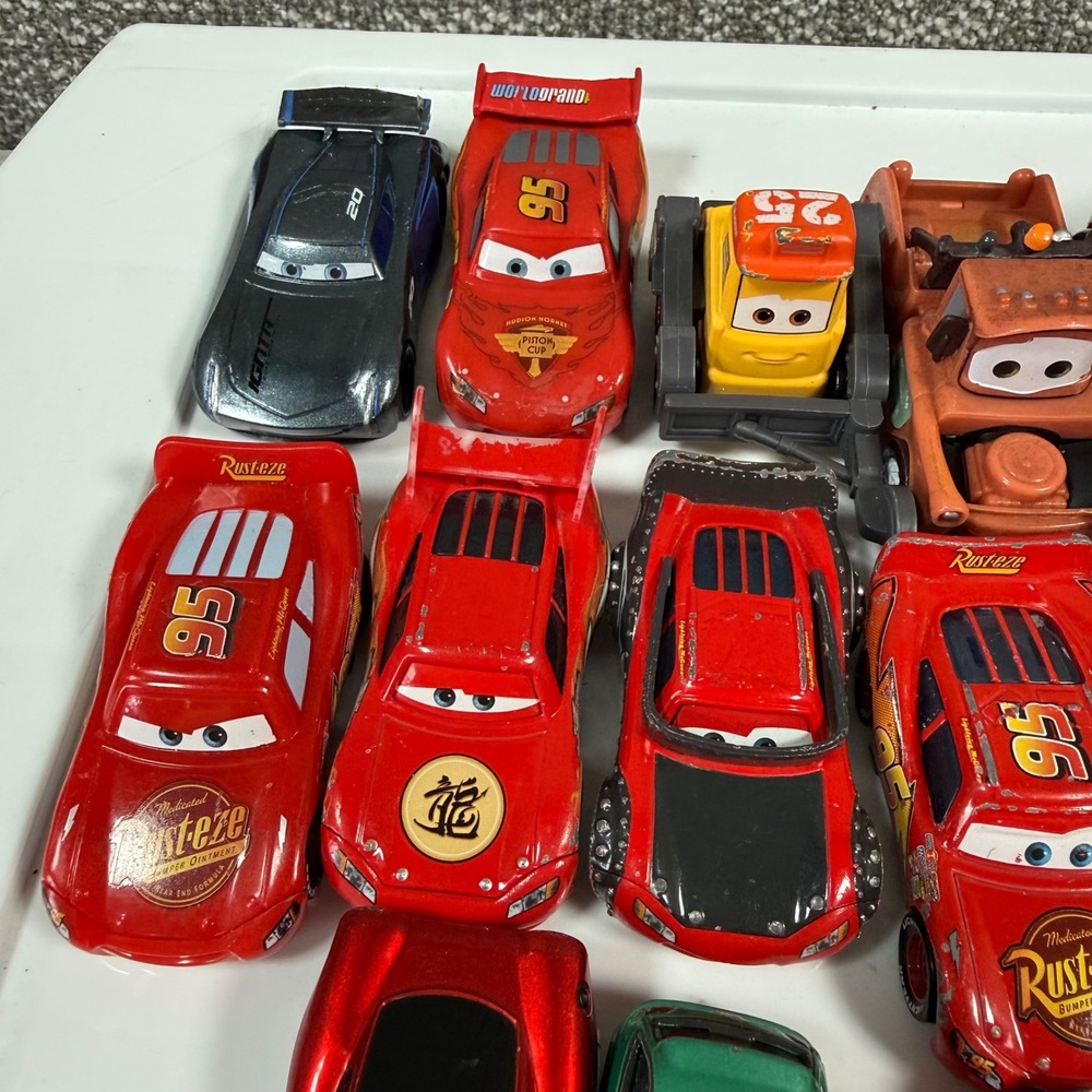 Disney Pixar Cars Lightning McQueen Toy Vehicle‎ Lot Mater Toon Dragon Jackson - Picture 2 of 5